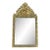 Antique 19th C Dutch Repousse Brass Beveled Glass Wall Mirror-Victorian-Gold For Sale