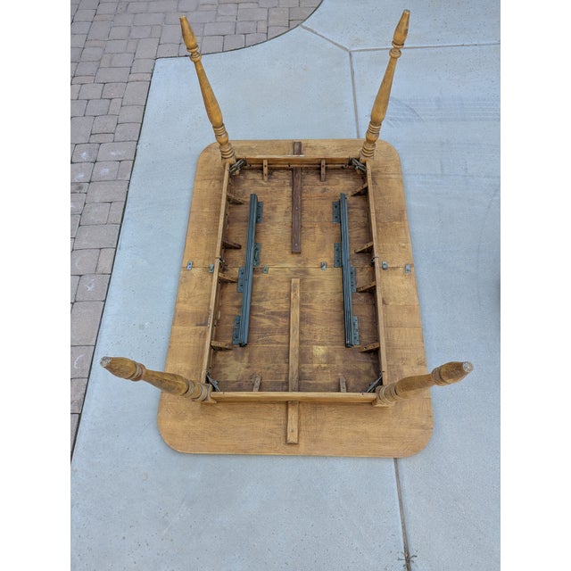 Unfinished Pennsylvania House Table & 6 Chairs 1970s For Sale - Image 11 of 12