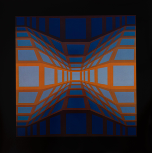 Victor Vasarely, KEK EG II, Etching