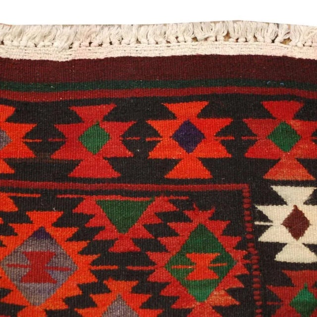 Early 20th Century Persian Qazvin Kilim Runner For Sale - Image 4 of 4