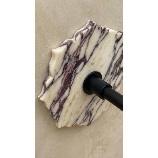 Calacatta Viola Marble Backsplash Tile – 9” Decorative Wall Tile for Bathroom Vanity For Sale - Image 4 of 4