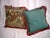 Figurative Pair of Tapestry Pillows a Dragon and an Fishing Eagle For Sale - Image 3 of 9