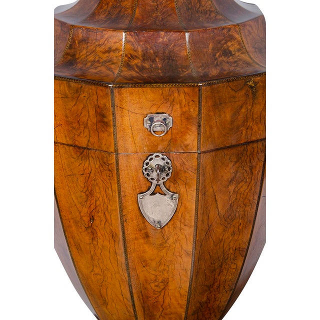 Pair of Regency Mahogany Knife Urns For Sale - Image 11 of 13