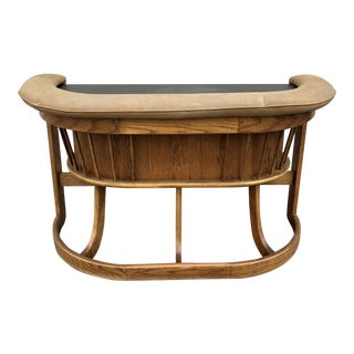 Danish Mid Century Modern Oak Bar For Sale