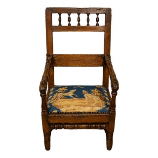 Louis XIII Armchair in Walnut, 1680 For Sale
