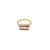 Pink 18k Yellow Gold 3.3 Caret Tourmaline Signet Ring, Size 6.5 For Sale - Image 8 of 10