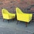 This is a pair of yellow lounge chairs made by Mid-Century Modern designer Paul McCobb for the Symmetric Group in 1962....