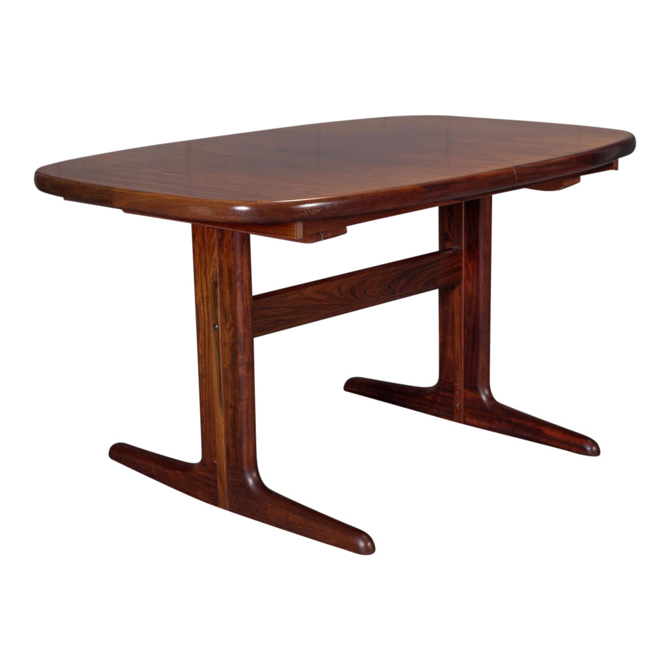 Dyrlund Modern Hidden Leaf Rosewood Dining Table Chairish