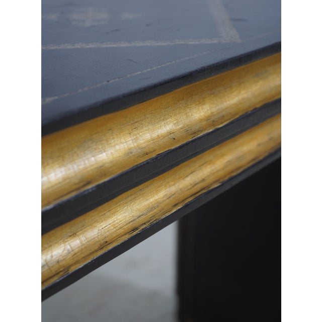 Maitland Smith Leather Wrapped 7 Drawer Console Sofa Table For Sale - Image 16 of 18