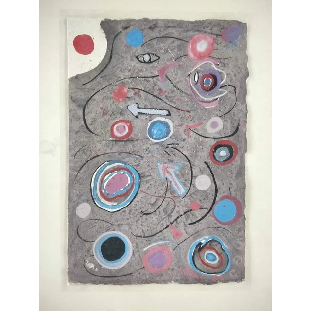 1980s Domingo Millan, Composition, 1986, Mixed Media on Paper For Sale - Image 5 of 5