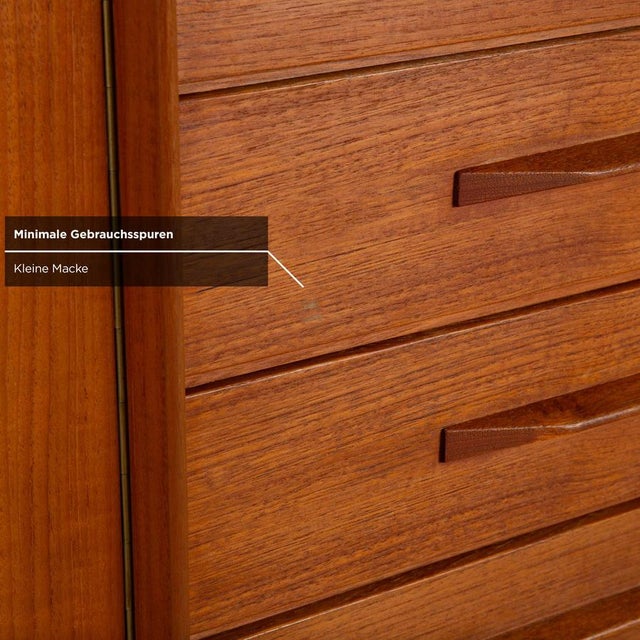 Mid-Century Modern Wooden Sideboard in Teak from VKW Furniture For Sale - Image 12 of 18
