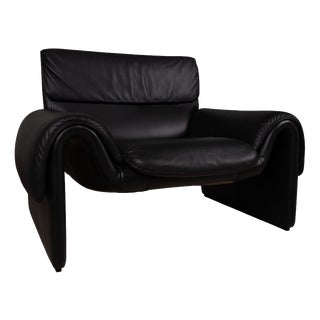 DS-2011 Lounge Chair in Black Leather from de Sede For Sale