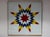 Fabulous large 1970's Op art on glass with brass frame. This piece is in good vintage condition with a minor imperfection...