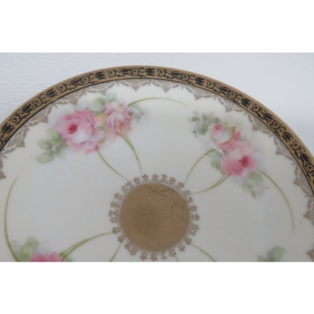 Traditional Moschendorf Bavaria Porcelain 5 Pc Set Bread Butter Dessert Serving Plates 4500b For Sale - Image 3 of 13