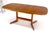 Late 20th Century Danish Mid Century Modern Teak Dining Table w/ 18" Pop Up Hide Away Leaf MINT For Sale - Image 12 of 18
