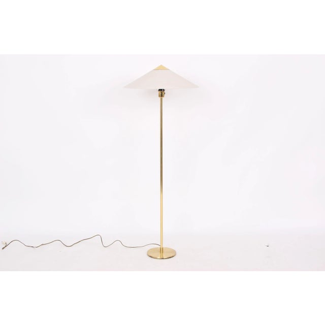 Brass Floor Lamp by Kongelys Floor Lamp by Niels Rasmussen for Fog & Mørup, 1960s For Sale - Image 6 of 6