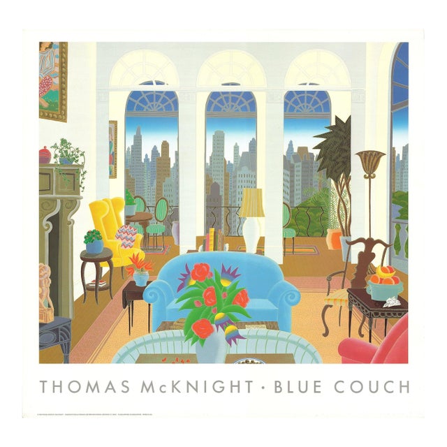 Thomas Mcknight Blue Couch, 1985 For Sale