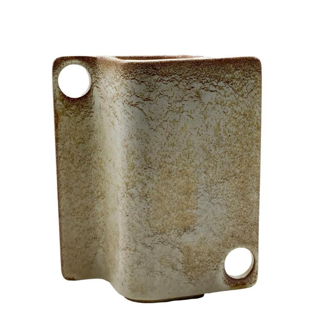 Ivory Vintage Italian Mod. 917 Ceramic Vase by Roberto Rigon for Bertoncello, 1960s For Sale - Image 8 of 11