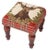 English 00 Stag Red Tartan Medium Stool For Sale - Image 3 of 3