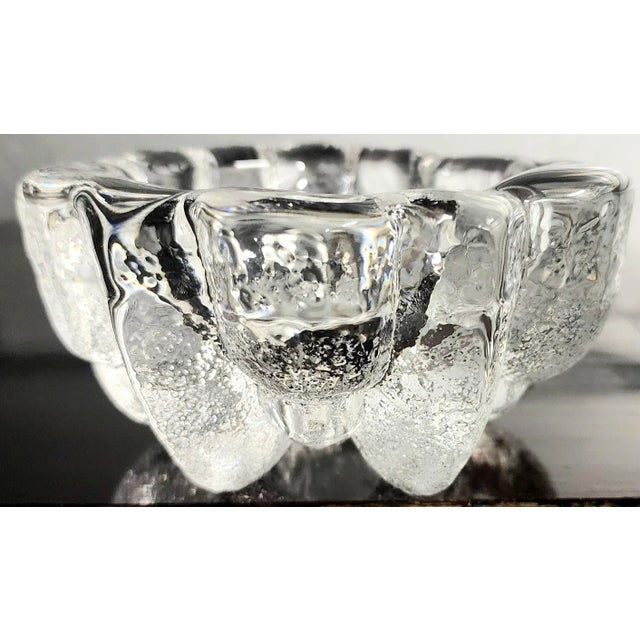 Modern Heavy Fine Glass Small Bowl For Sale - Image 11 of 11