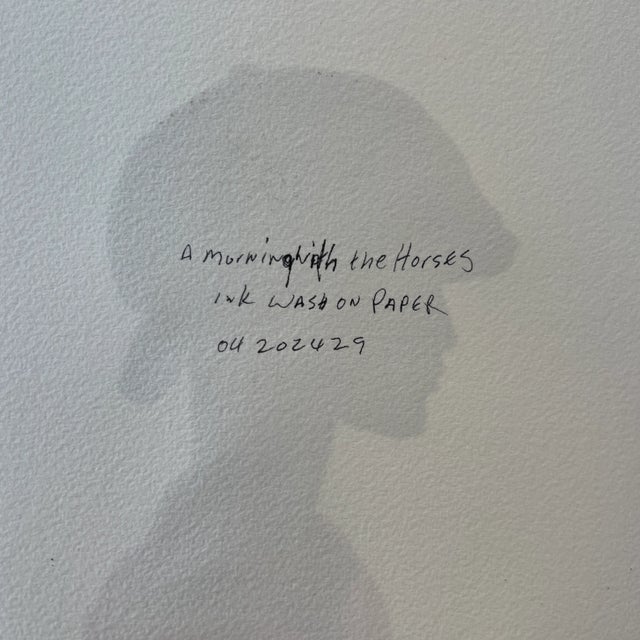 Paper A Morning With the Horses by Jo Baskerville For Sale - Image 7 of 12