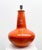 Orange Mid-Century Modern Red Orange Ceramic Table Lamp, Belgium, 1960s For Sale - Image 8 of 9