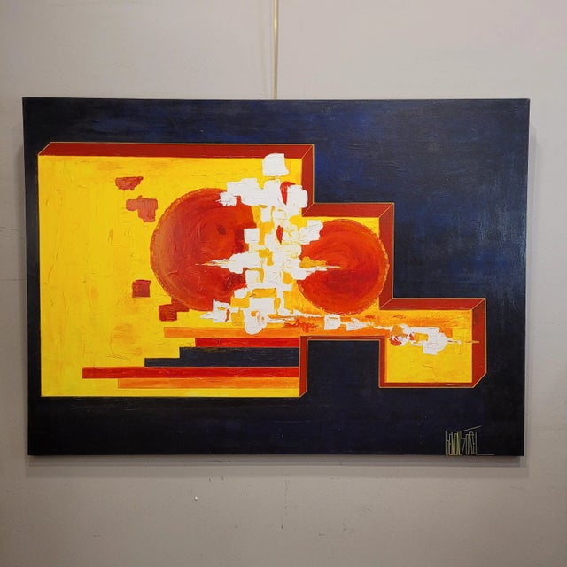 Cécile Genon Sorel, African Sun, 2007, Oil on Canvas For Sale - Image 4 of 18