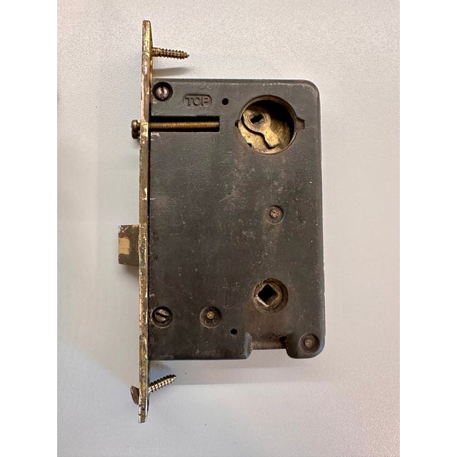 Spanish Revival Solid Brass Entry Hardware Set – Penn Spain, Ornate Vintage For Sale - Image 10 of 16