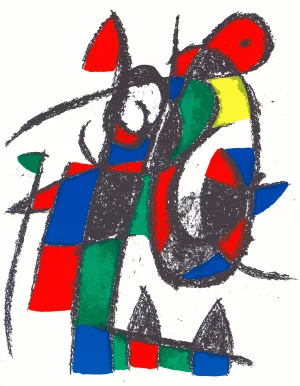 Joan Miró "Lithograph Ii" 1975 Lithograph