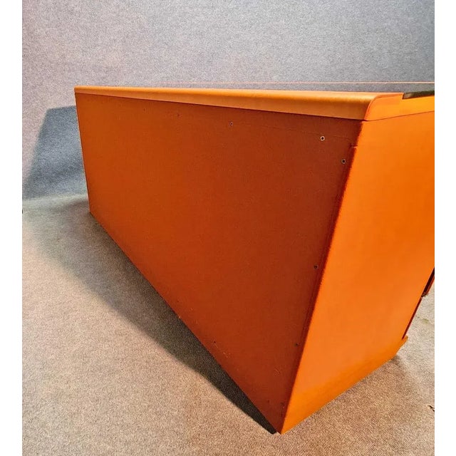 Leather and Opaline Dresser For Sale - Image 3 of 14