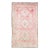 1960s Vintage Mahal Shabby Chic Handmade Tribal Pink Wool Rug For Sale