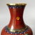Vintage Cloisonné Enamel Dragon Vase – Red Ground, Gilt Accents, With Stand & Box For Sale In Los Angeles - Image 6 of 9