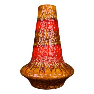 Vintage Lava Ceramic Vase by Kil Liboje, Yugoslavia, 1960s For Sale