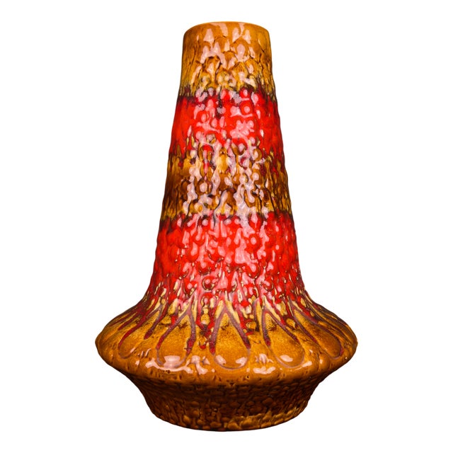 Vintage Lava Ceramic Vase by Kil Liboje, Yugoslavia, 1960s For Sale