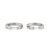 Early 21st Century Ladies 18k White Gold 3.60ctw Inside Out Baguette Diamonds Hoop Earrings, Pair For Sale - Image 5 of 8