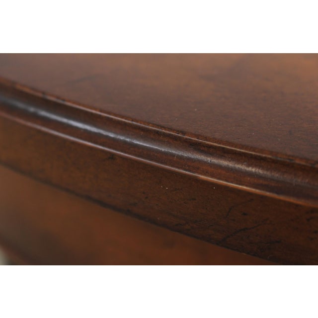 Baker Italian Style Inlaid Round Lamp Table For Sale - Image 9 of 14