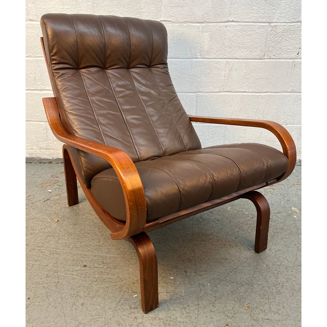 Mid-Century Modern Mid 20th Century 'Orbit' Lounge Chair and Ottoman Designed by Ingmar Relling for Westnofa For Sale - Image 3 of 15