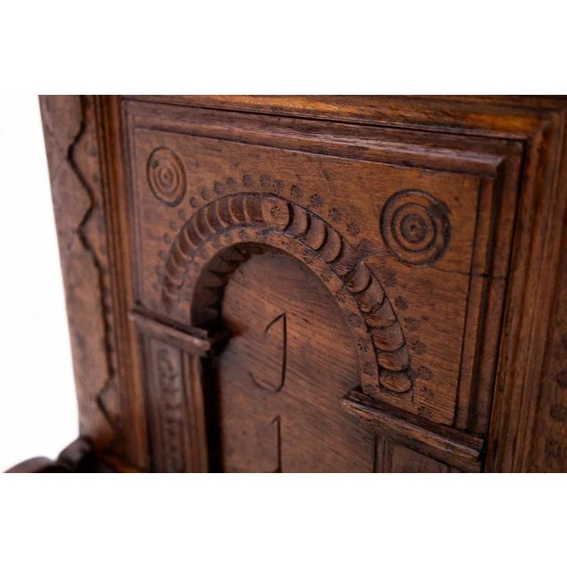 Antique Baroque Wooden Chest, 1781 For Sale - Image 13 of 18