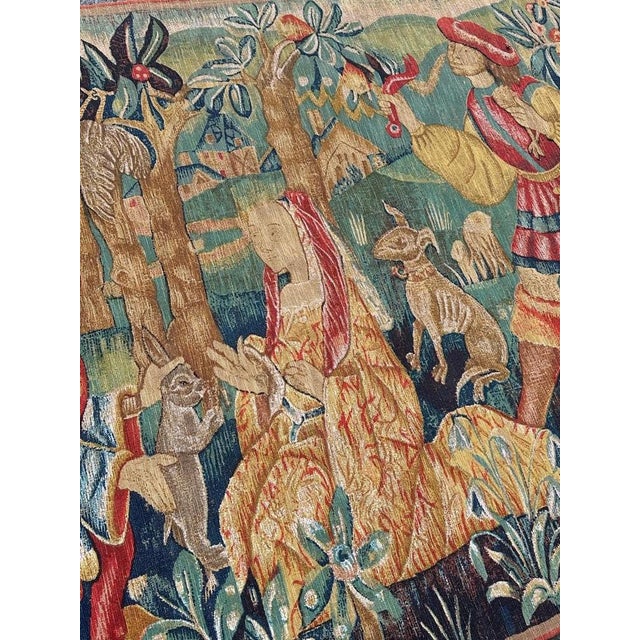 French Tapestry Screenprinted by Hand, 1970s For Sale - Image 10 of 18