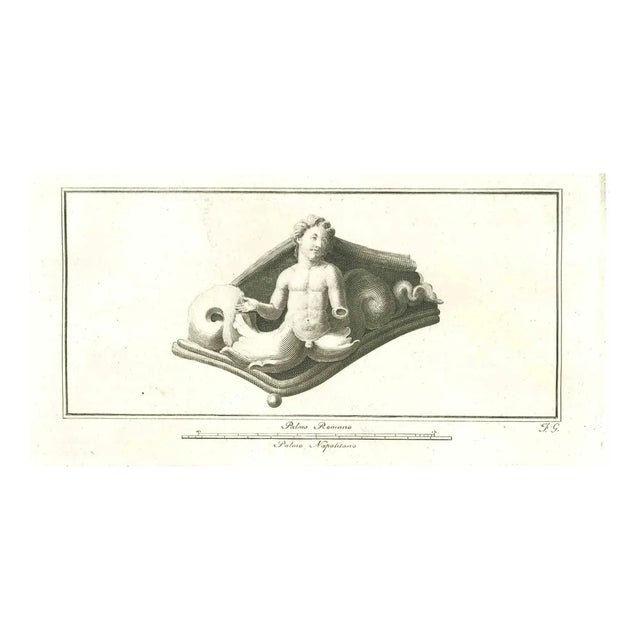 Ancient Roman Relief, Original Etching, 18th-Century For Sale