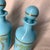 1920s Vintage French Portieux Vallerysthal Blue Opaline Glass Vanity Bottles - Pair For Sale - Image 5 of 6
