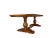 Contemporary 18th Century Style Italian Walnut Bocci Trestle Extension Dining Table For Sale - Image 10 of 12