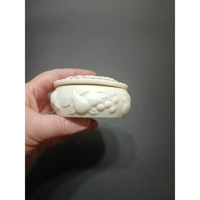 1990s Lenox Trinket Dish Gold Detailing Fruit Motif 1998 For Sale - Image 5 of 7