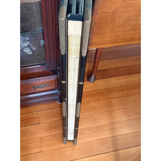 Vintage Japanese Byobu Folding Screen For Sale In Providence - Image 6 of 12