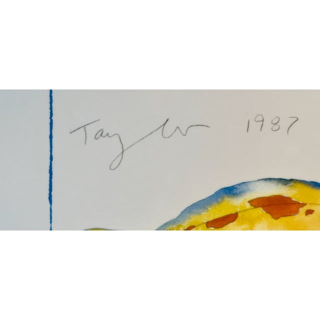 Contemporary Marine Art by Tracy Taylor Tropical Fish "Warm Waters" Offset Litho 39" Wide For Sale - Image 3 of 8