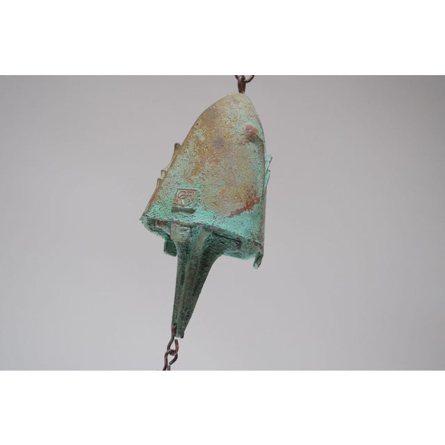 Vintage Multi-Color Bronze Bell / Wind Chime by Paolo Soleri for Arconsanti For Sale - Image 9 of 12