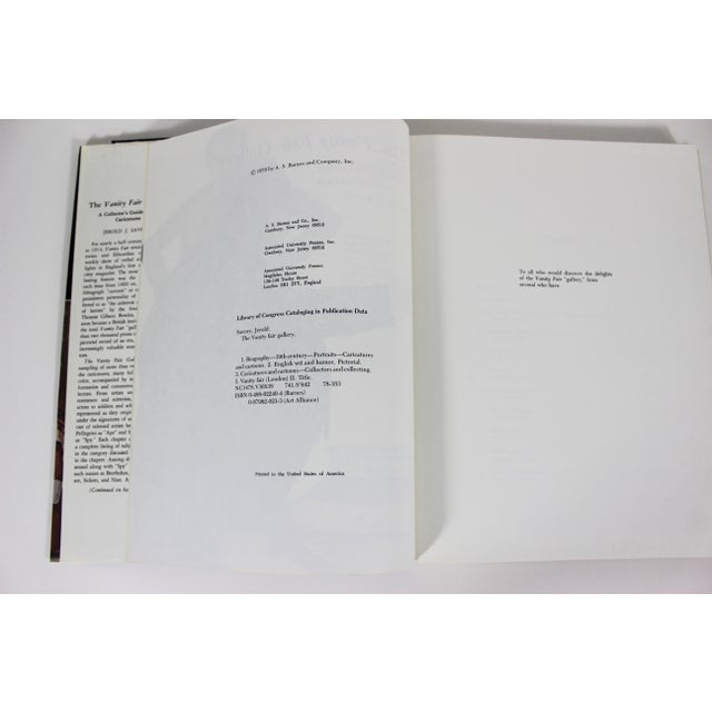 Black 1979 the Vanity Fair Gallery: A Collector's Guide to the Caricatures Hard Cover Coffee Table Book by Jerold J. Savory For Sale - Image 8 of 13