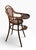 Antique bentwood highchair, executed in the Vienna Secessionist style, attributed to Thonet. This example is structurally...