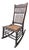 Early 20th/Late 19th Century Victorian Rocking Chair With Spindle Back and Cane Seat For Sale