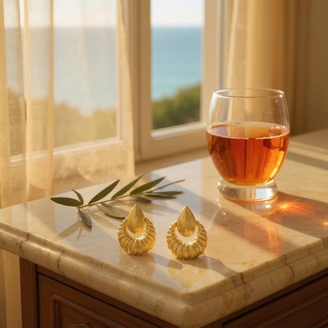 Metal Vintage Cartier 18k Yellow Gold Door Knocker 1.5 Inch Long Lever Back Earrings, A Pair For Sale - Image 7 of 12